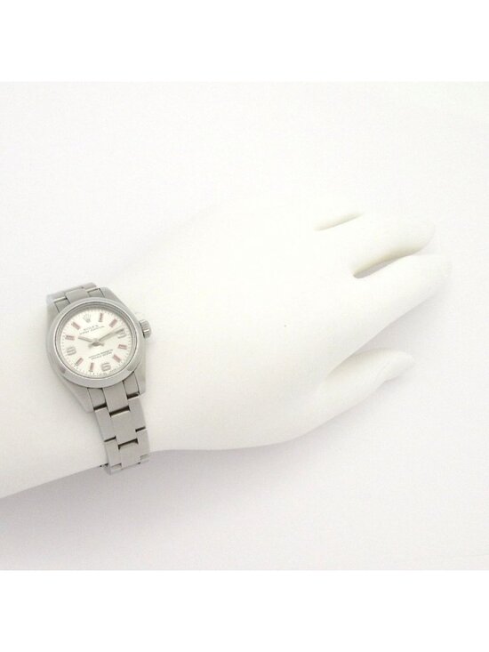 Rolex Watch Oyster Perpetual SS 11 Frames 1 Remaining Frame Roulette Dial Satin main image 9